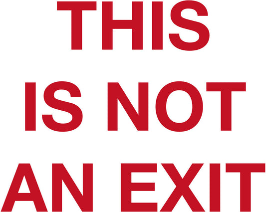 Backfires - This Is Not An Exit - Translucent Blood Red [Colored Vinyl]