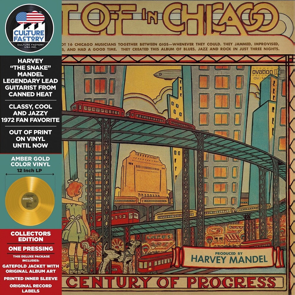 Harvey Mandel - Get Off In Chicago - Yellow/Gold [Colored Vinyl] (Gate)