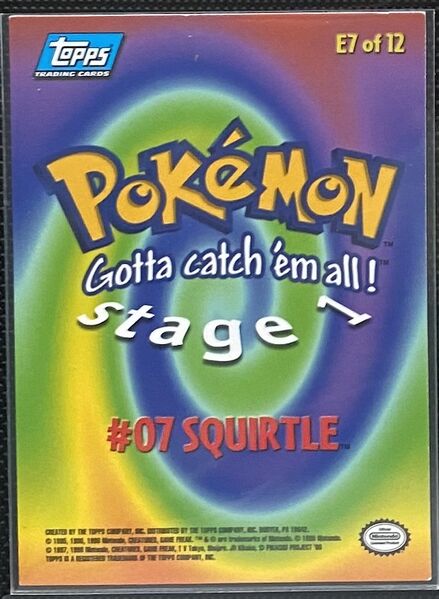 Squirtle (E7) [Topps Pokemon the First Movie (Second Print)]