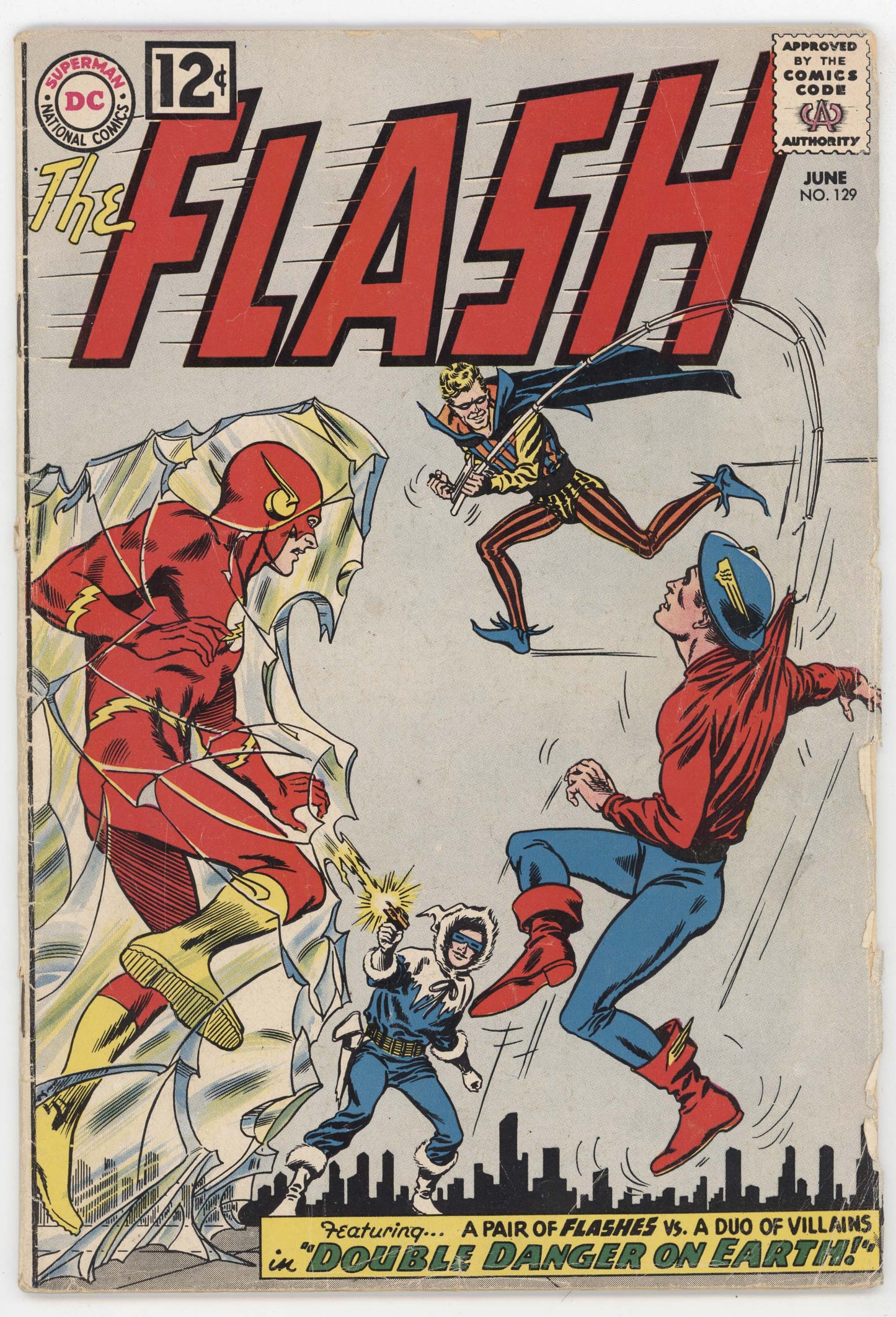 Flash 129 DC 1962 VG Carmine Infantino 2nd Golden Age Trickster JSA