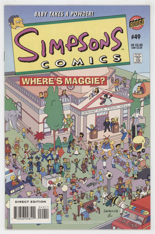 Simpons Comics 49 Bongo 2000 NM Wheres Waldo Tomb Raider Homage