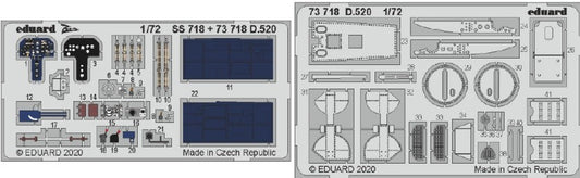 Eduard 73718 1/72 Aircraft- D520 for HSG & Hobby 2000 (Painted)