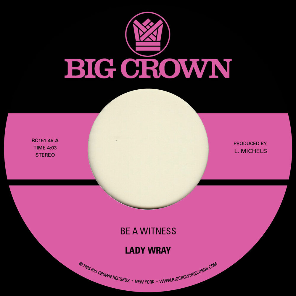 Be A Witness B/W Best For Us [7" Vinyl]