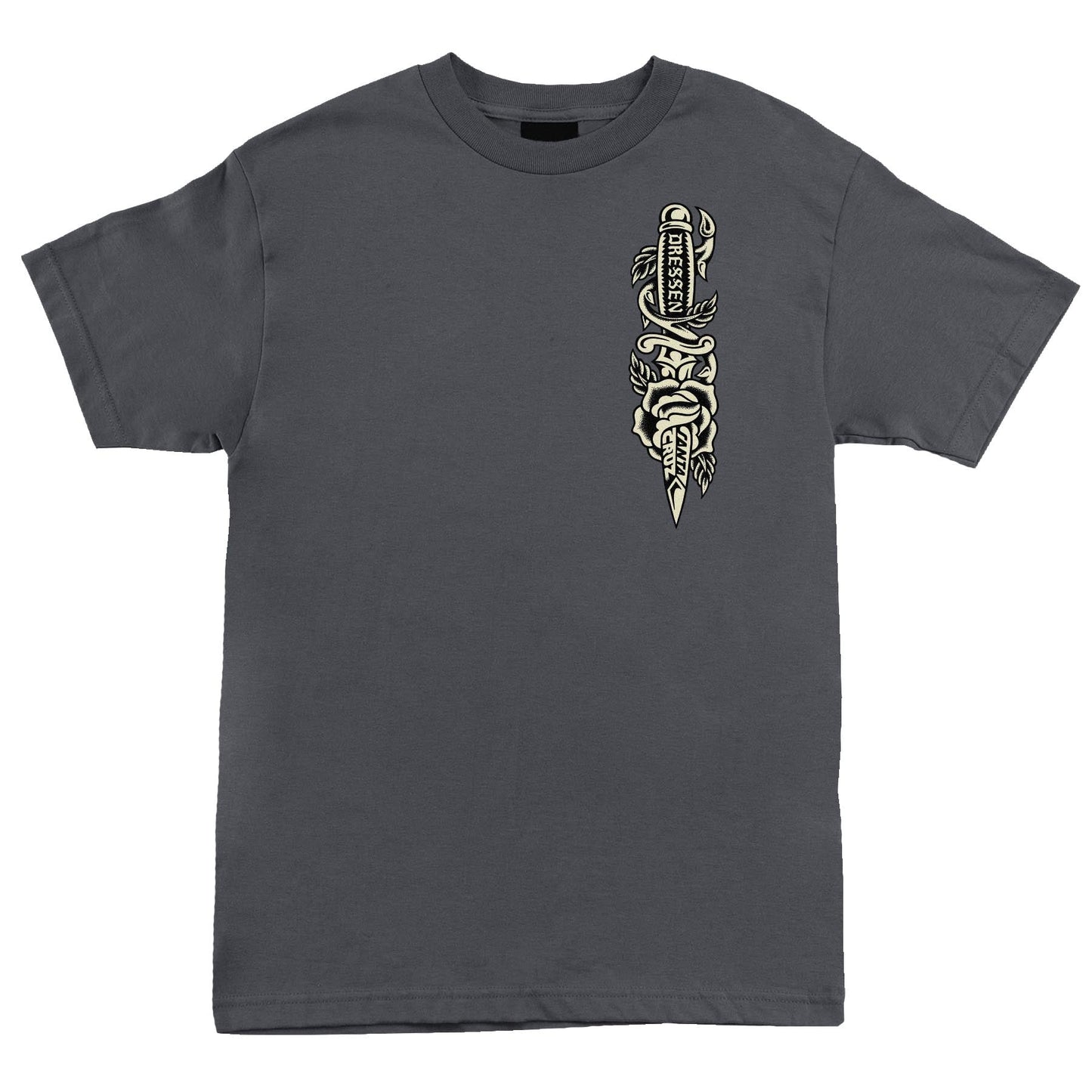 SANTA CRUZ DRESSEN ROSE DAGGER OPUS T-SHIRT