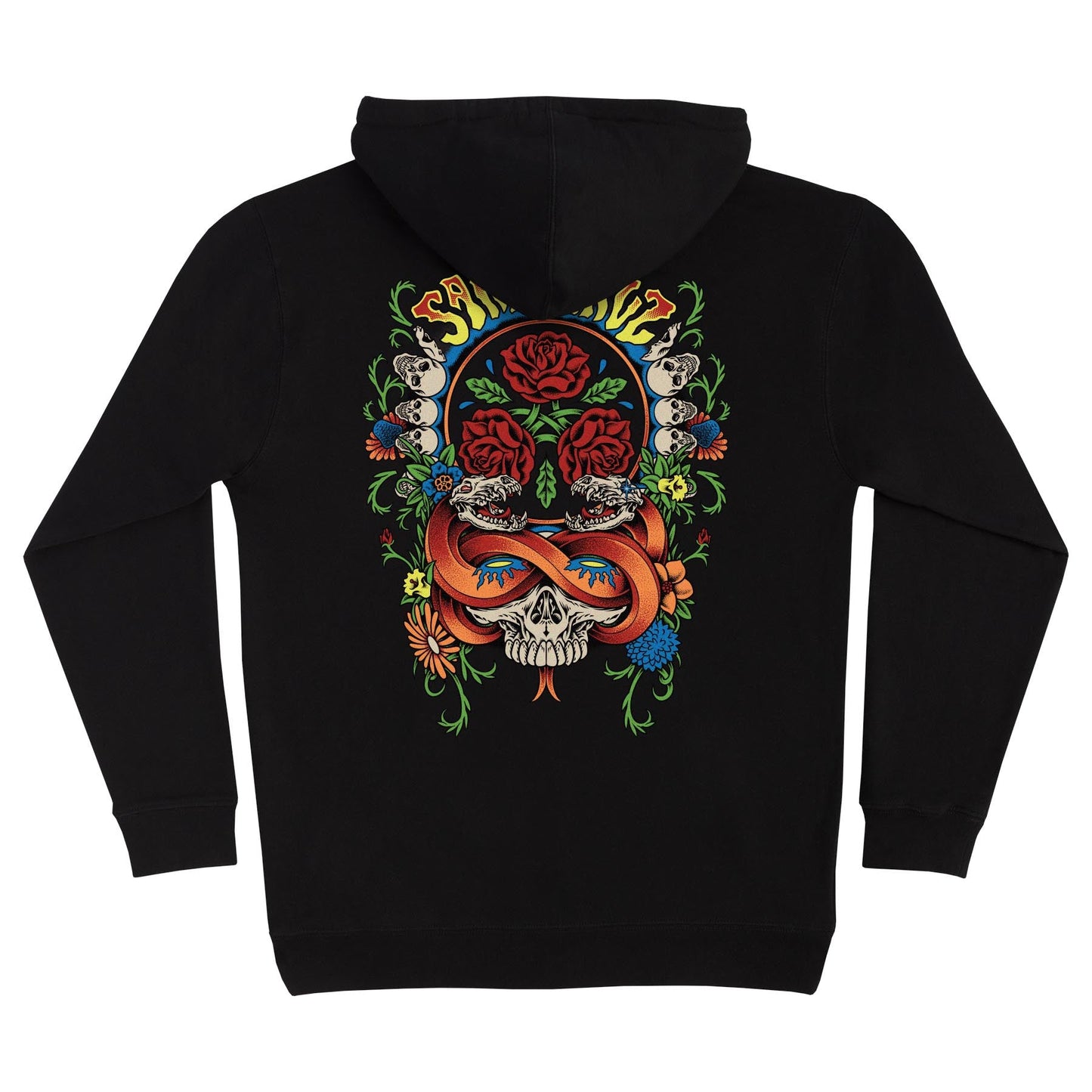 Santa Cruz  Dressen Rose Crew Three Hooded Sweatshirt