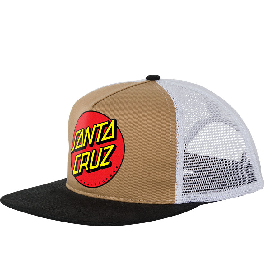 Santa Cruz Classic Dot Mesh Trucker High Profile Mens Hat