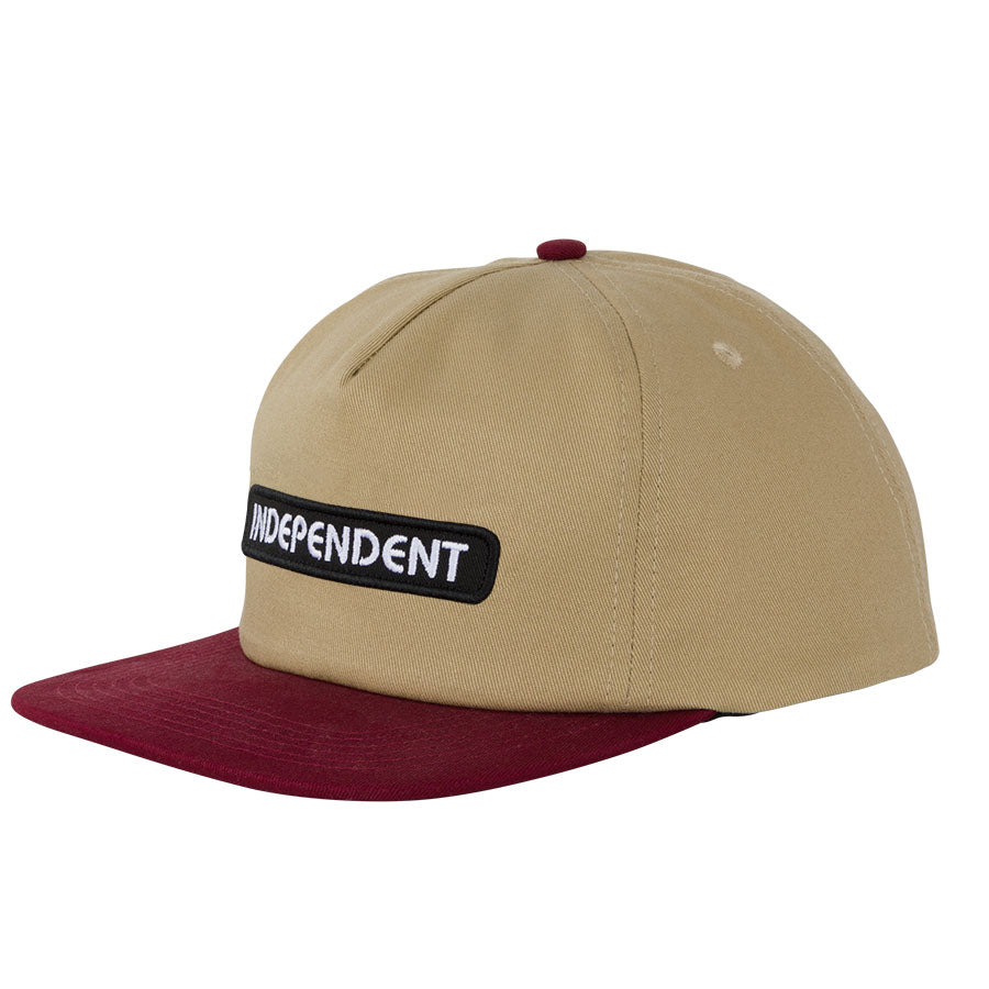 Independent B/C Groundwork Snapback Mid Profile Hat