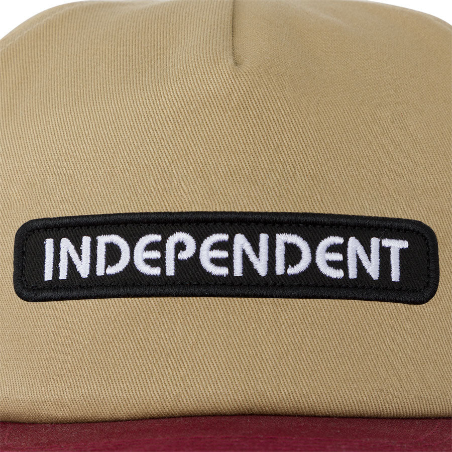 Independent B/C Groundwork Snapback Mid Profile Hat