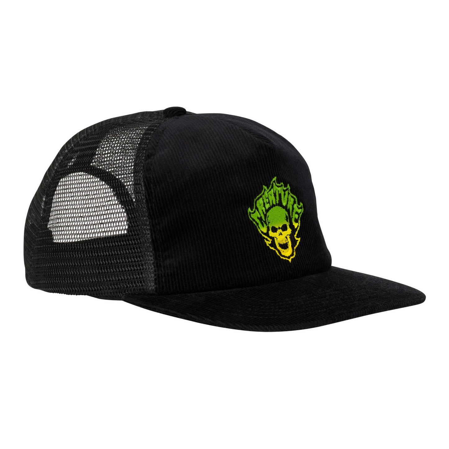 Creature Bonehead Flame Mesh Mid Profile Trucker Hat