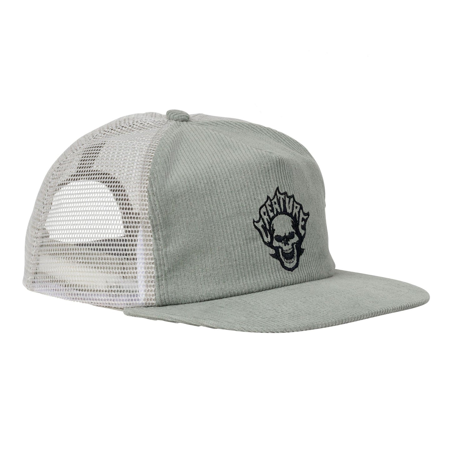 Creature Bonehead Flame Mesh Mid Profile Trucker Hat