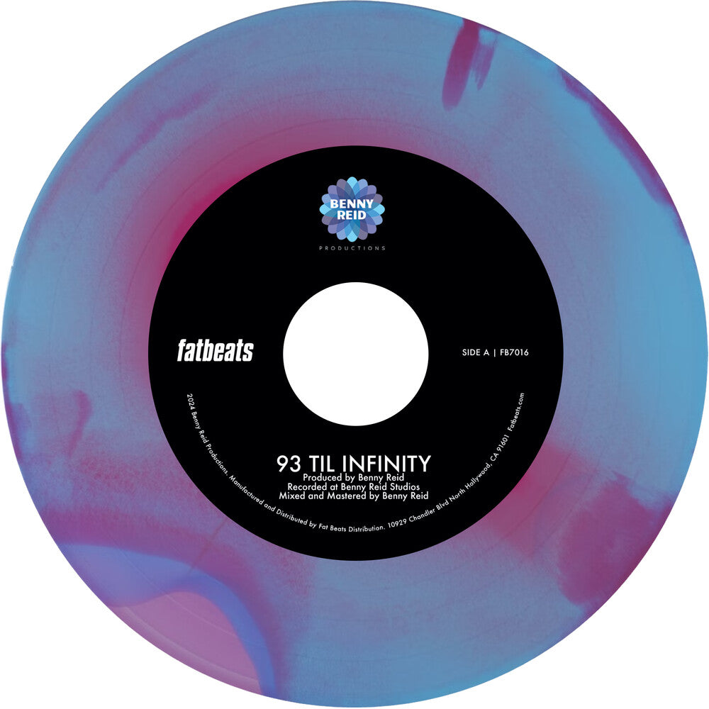 93 'Til Infinity b/w Day One -  [hot pink, baby blue, and violet tri-color swirl vinyl]