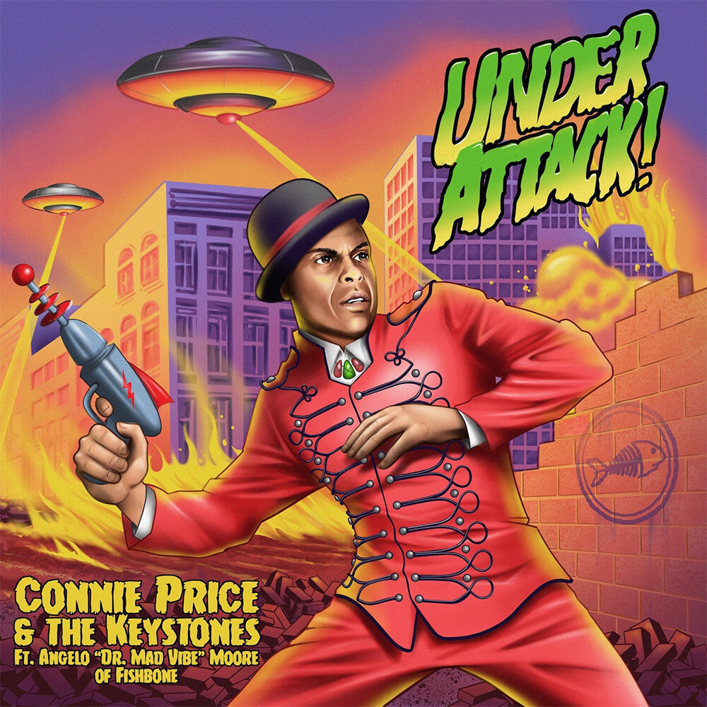 Under Attack! b/w Under Attack! (Professor Shorthair Remix) [Purple & Green Splatter]