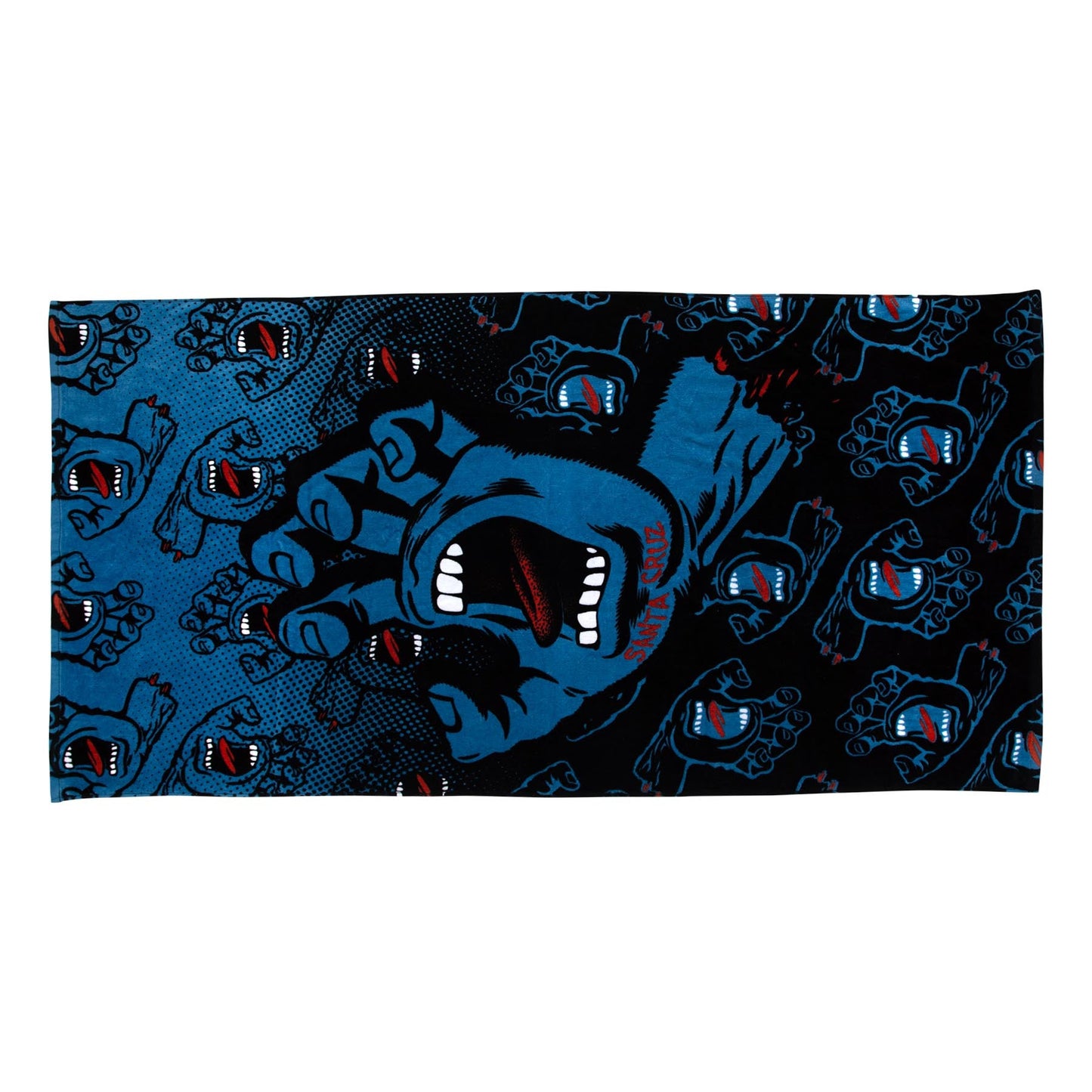 Santa Cruz Screaming Hand 32 1/2" X 64" Beach Towel