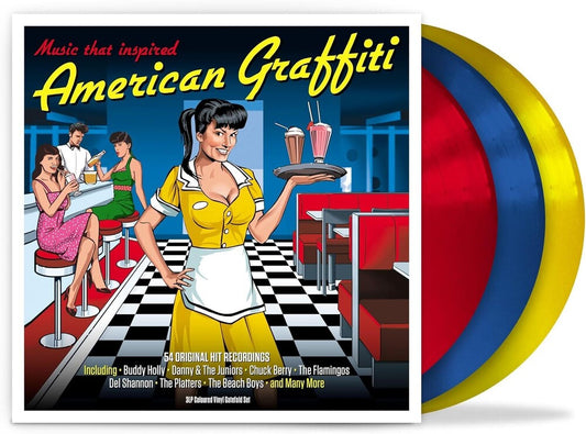 American Graffiti / Various (Blue) (Colv) (Red) - American Graffiti / Various - Red Blue & Yellow [LP]