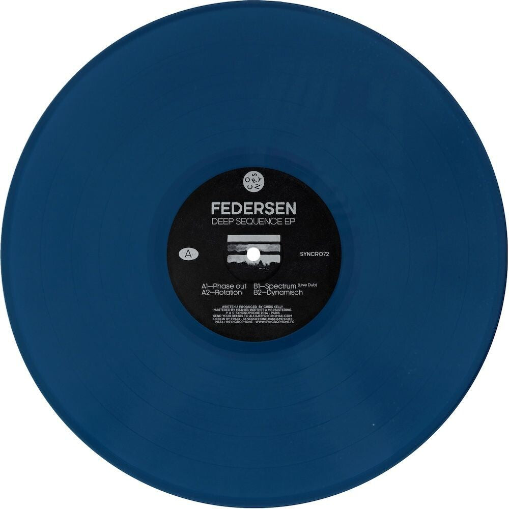 Federsen - Deep Sequence (Blue) [Colored Vinyl] (Ep) [PRE-ORDER]
