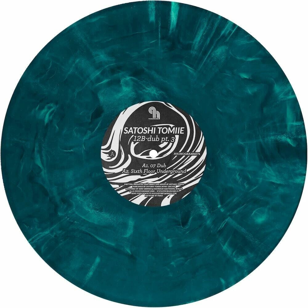 Satoshi Tomiie - 12b-Dub Part 3 [Colored Vinyl] (Ep) (Teal) [PRE-ORDER]