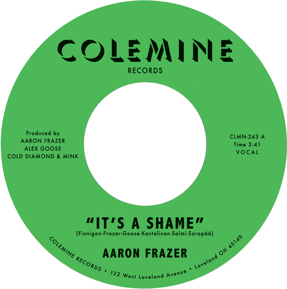 Aaron Frazer - It's A Shame B/W The Fool - Green [Colored Vinyl] (Grn)