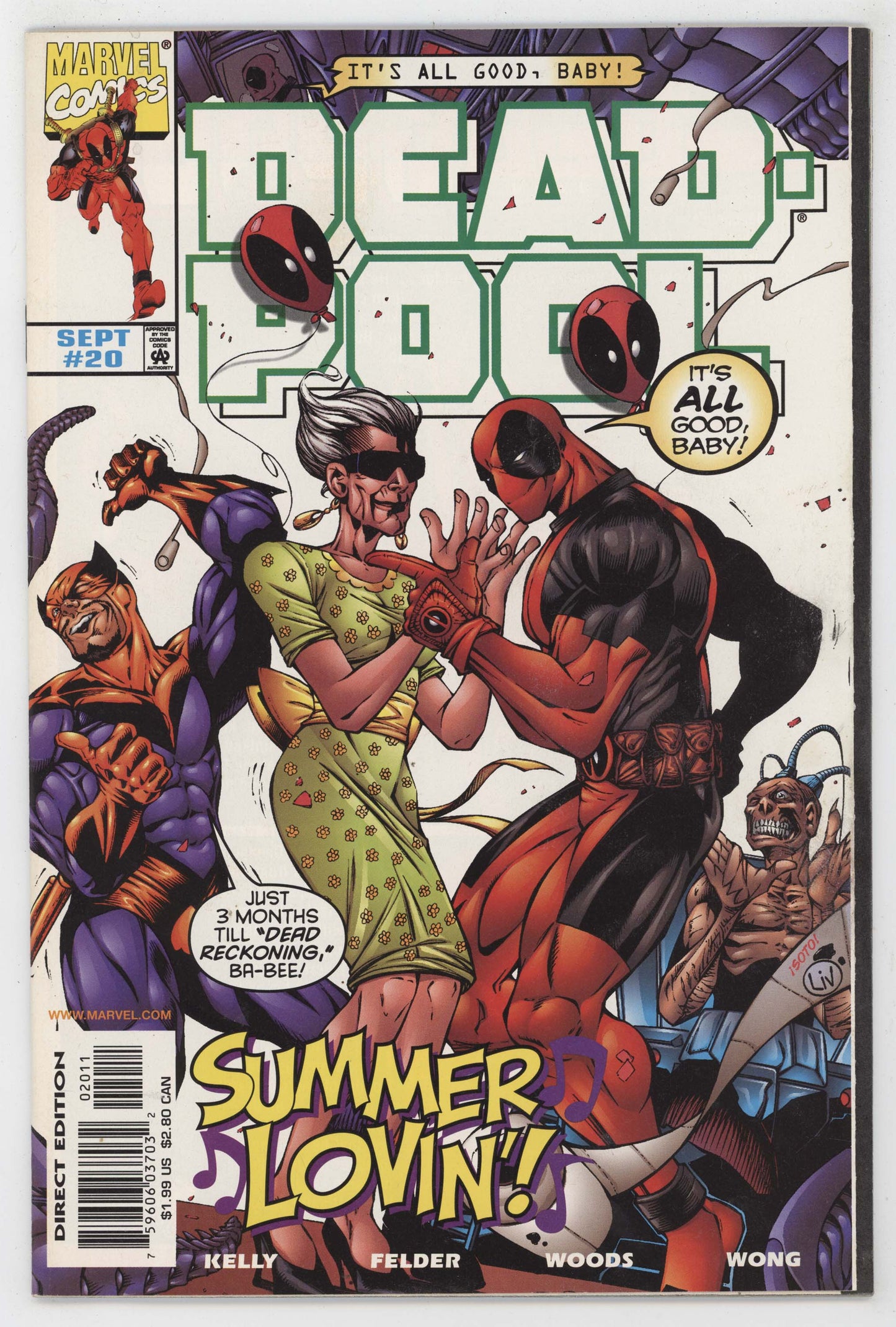 Deadpool 20 Marvel 1998 VF Joe Kelly Blind Al GGA