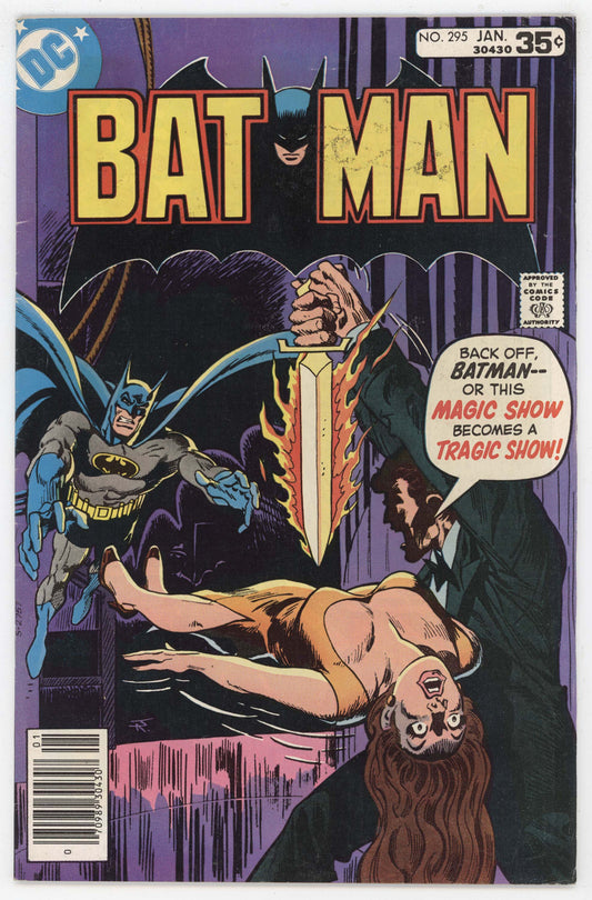 Batman 295 DC 1977 VF Jim Aparo Michael Golden Black Magic Show GGA Sacrifice