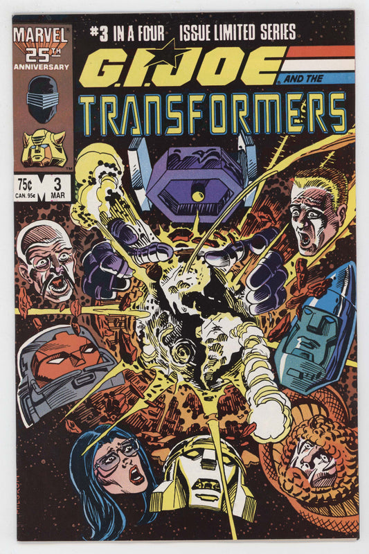 GI Joe And Transformers 3 Marvel 1987 NM Cobra Decepticons