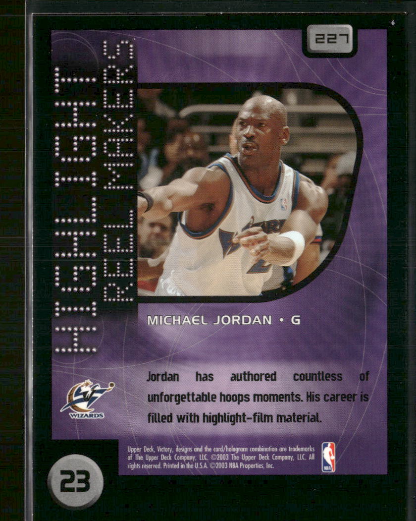 2003-04 Upper Deck Victory Michael Jordan #227 - Golden Apple Comics