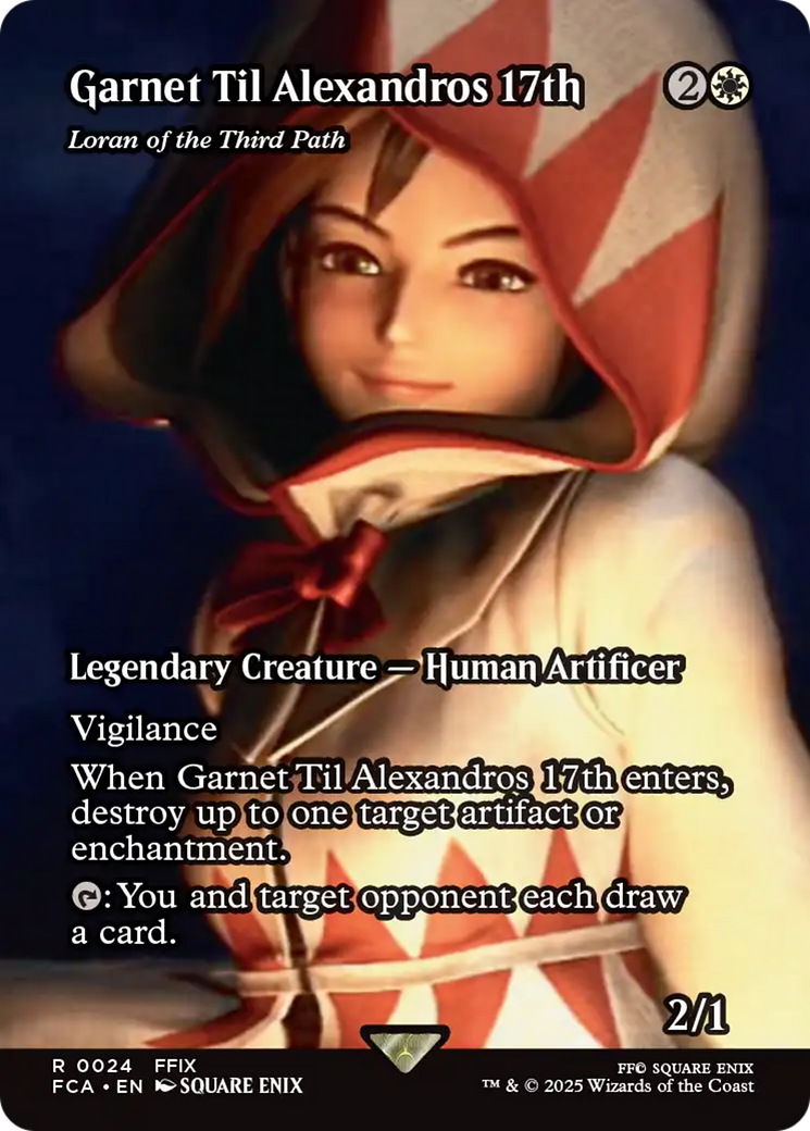 Garnet Til Alexandros 17th - Loran of the Third Path (Showcase) (FCA-024) - FINAL FANTASY: Through the Ages / Garnet Til Alexandros 17th (Borderless) Foil - Golden Apple Comics