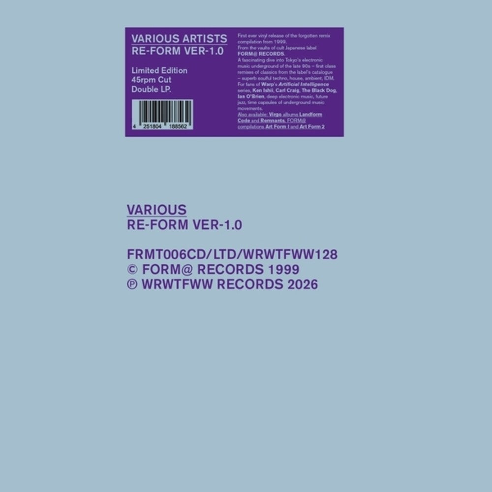 Re-Form Ver-1.0 / Various [LP]