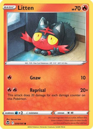 Litten 030/195 - SWSH12 Silver Tempest