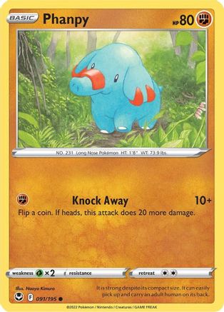 Phanpy 091/195 - SWSH12 Silver Tempest