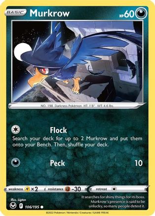 Murkrow 106/195 - SWSH12 Silver Tempest