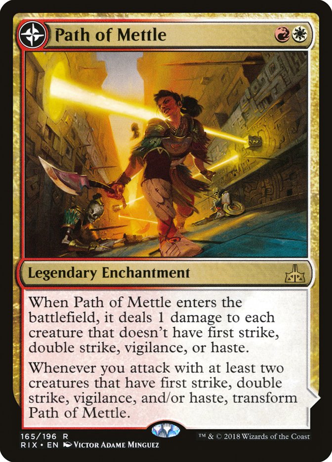 Path of Mettle // Metzali, Tower of Triumph (RIX-165) - Rivals of Ixalan: (compasslanddfc) Foil