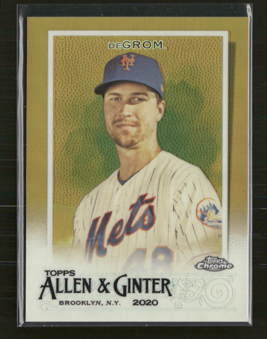 2020 Topps Allen & Ginter Gold Refractor #/50 Jacob DeGrom #146 - Golden Apple Comics