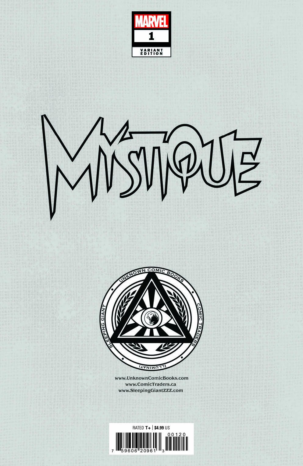 [Signed by Kaare Andrews] MYSTIQUE #1 UNKNOWN COMICS KAARE ANDREWS VIRGIN CONNECTING COVER EXCLUSIVE VAR [IN STOCK] - Golden Apple Comics