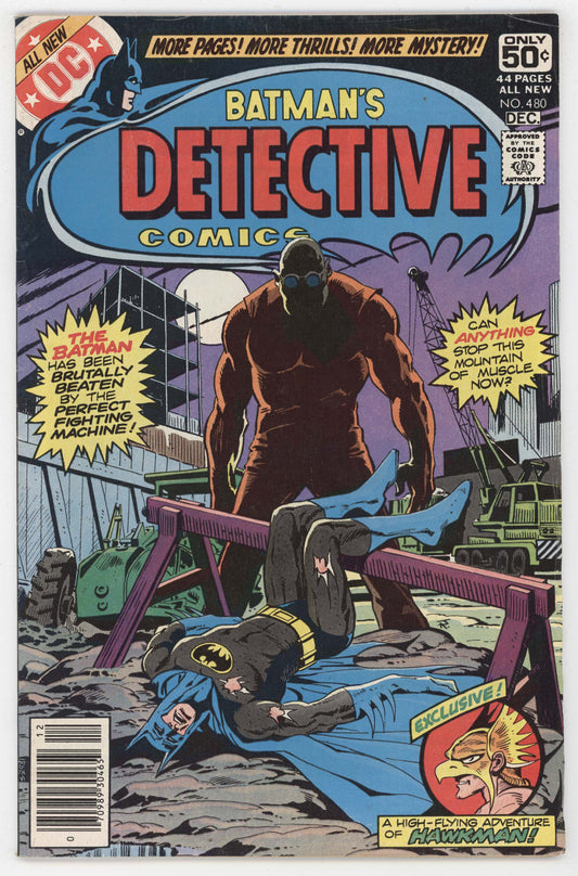 Batman Detective Comics 480 DC 1978 VF Jim Aparo Hawkman Hawkgirl