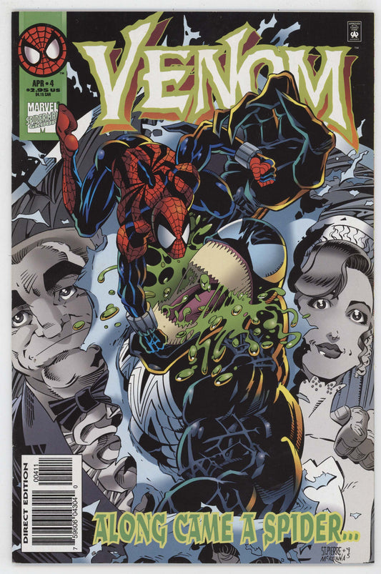 Venom Along Came A Spider 4 Marvel 1996 NM- 9.2 Larry Hama Spider-Man