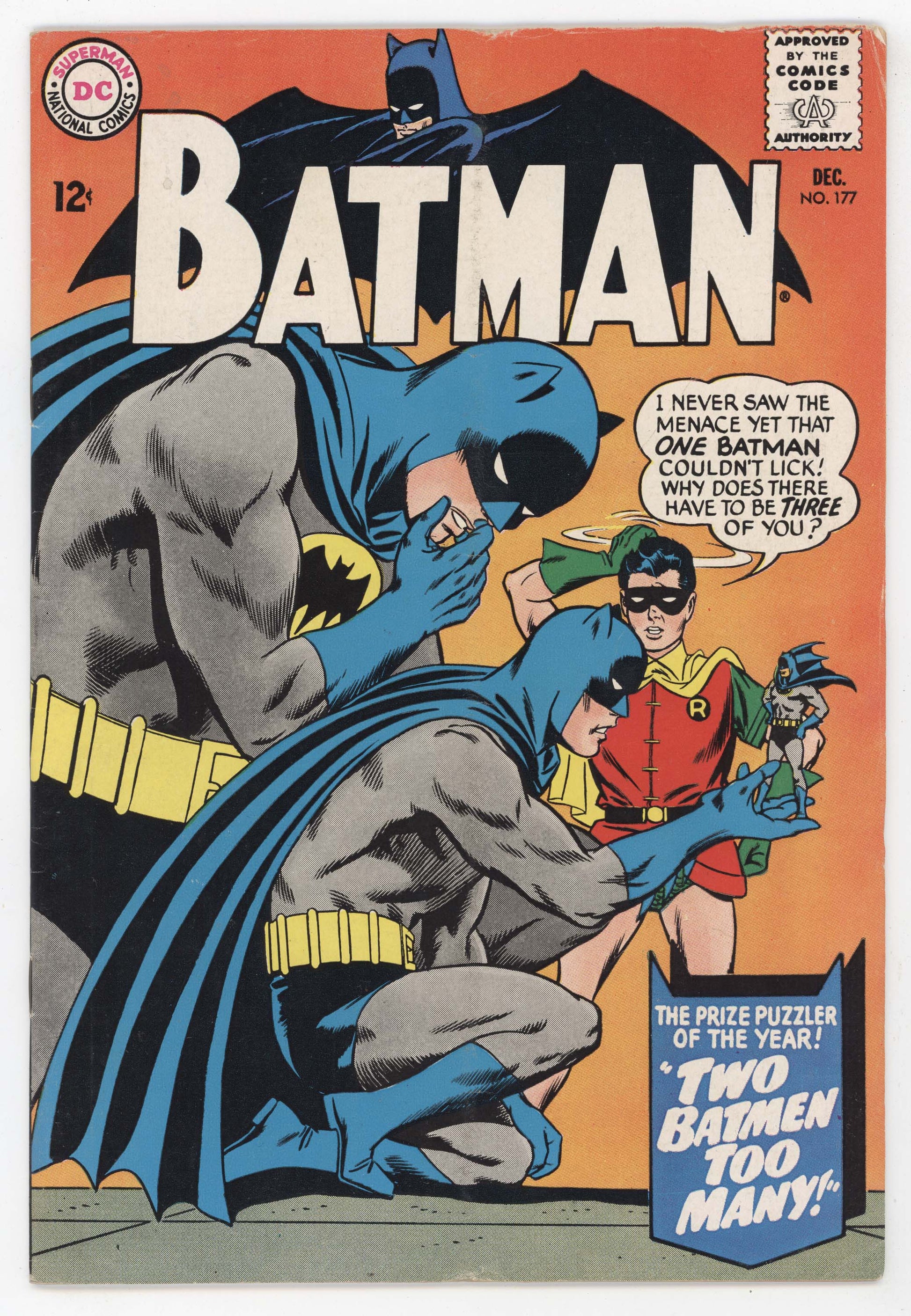 Batman 177 DC 1965 FN Robin Elongated Man Atom Carmine Infantino ...