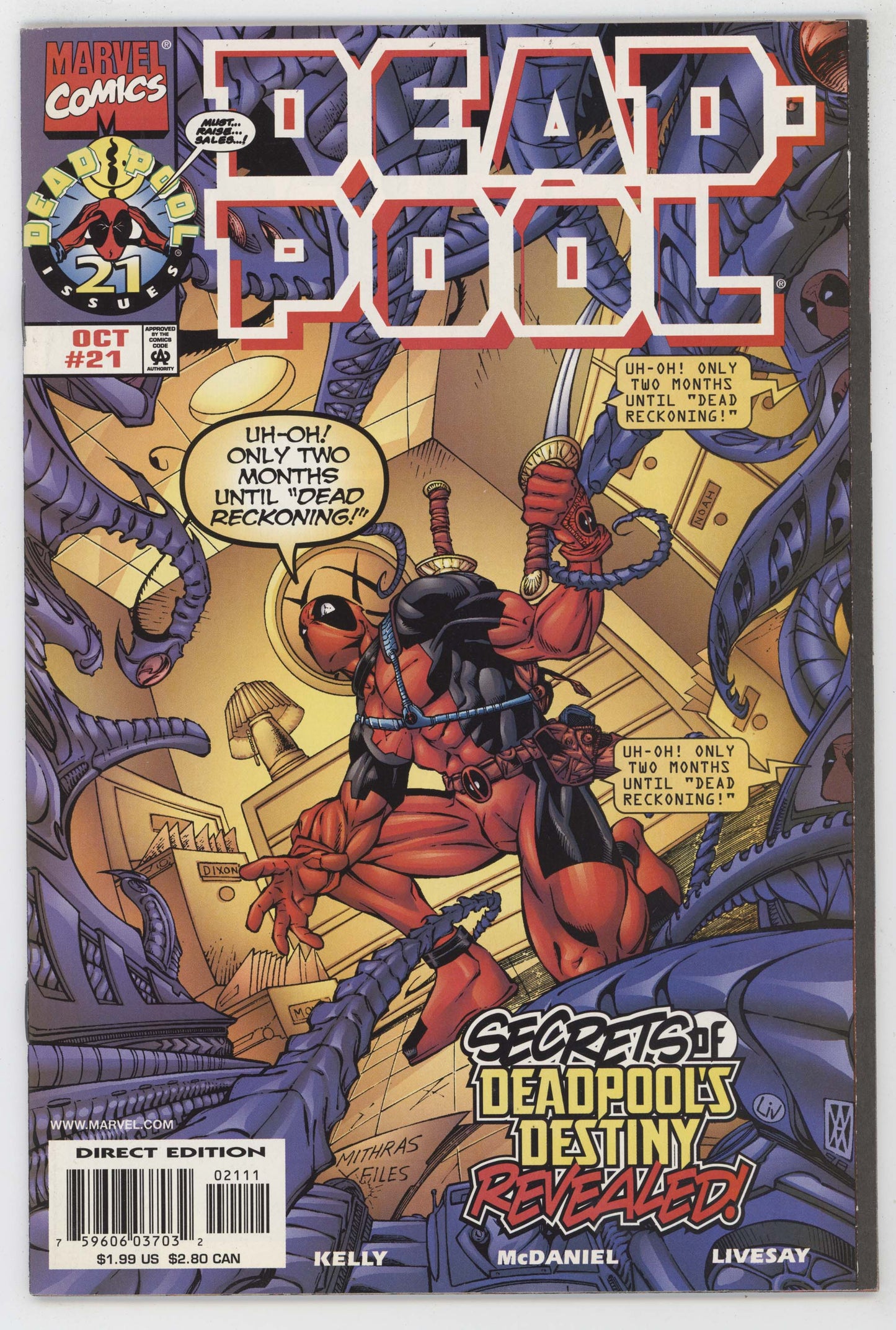 Deadpool 21 Marvel 1998 VF Joe Kelly