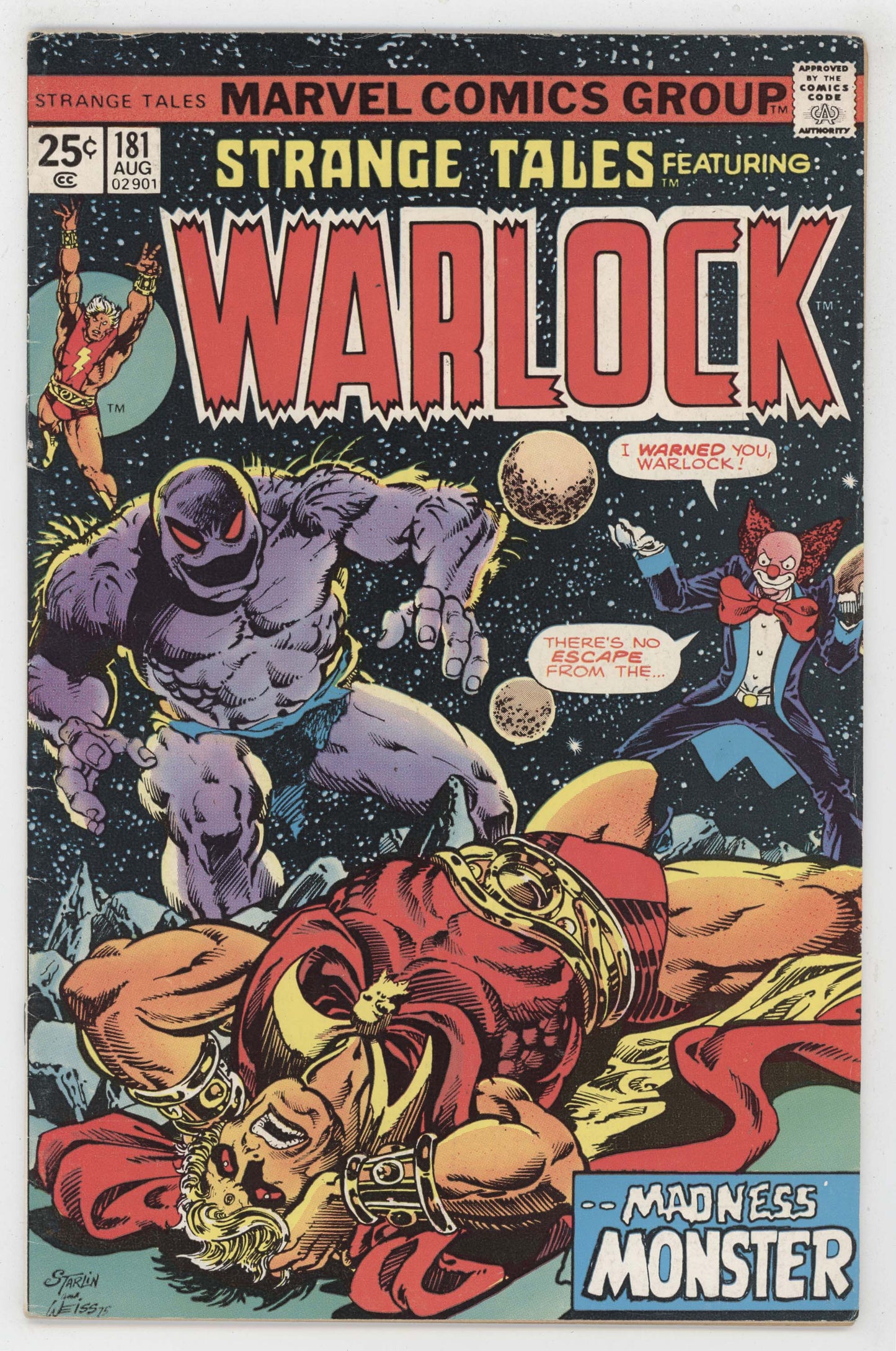 Strange Tales 181 Marvel 1973 FN VF Warlock Scary Clown 1st Gamora Jim Starlin