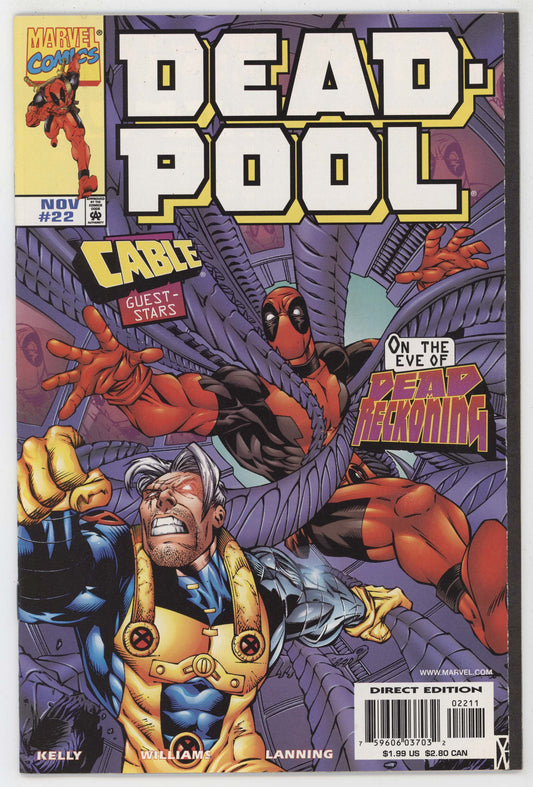 Deadpool 22 Marvel 1998 NM- 9.2 Joe Kelly Cable X-Force