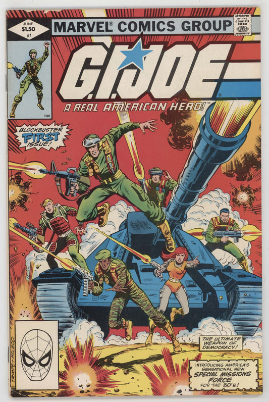 GI Joe 1 Marvel 1982 FN 1st Print Snake Eyes Hawk Cobra Commander Baroness