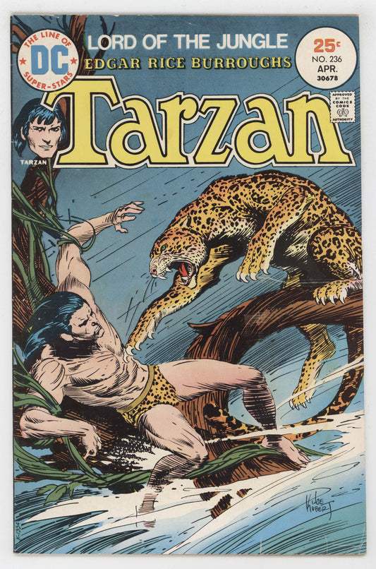 Tarzan 236 DC 1975 FN Joe Kubert Cheetah