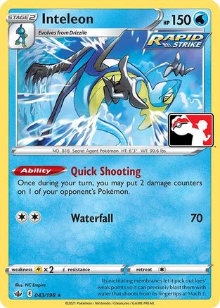 Inteleon 043 - Prize Pack Series Cards