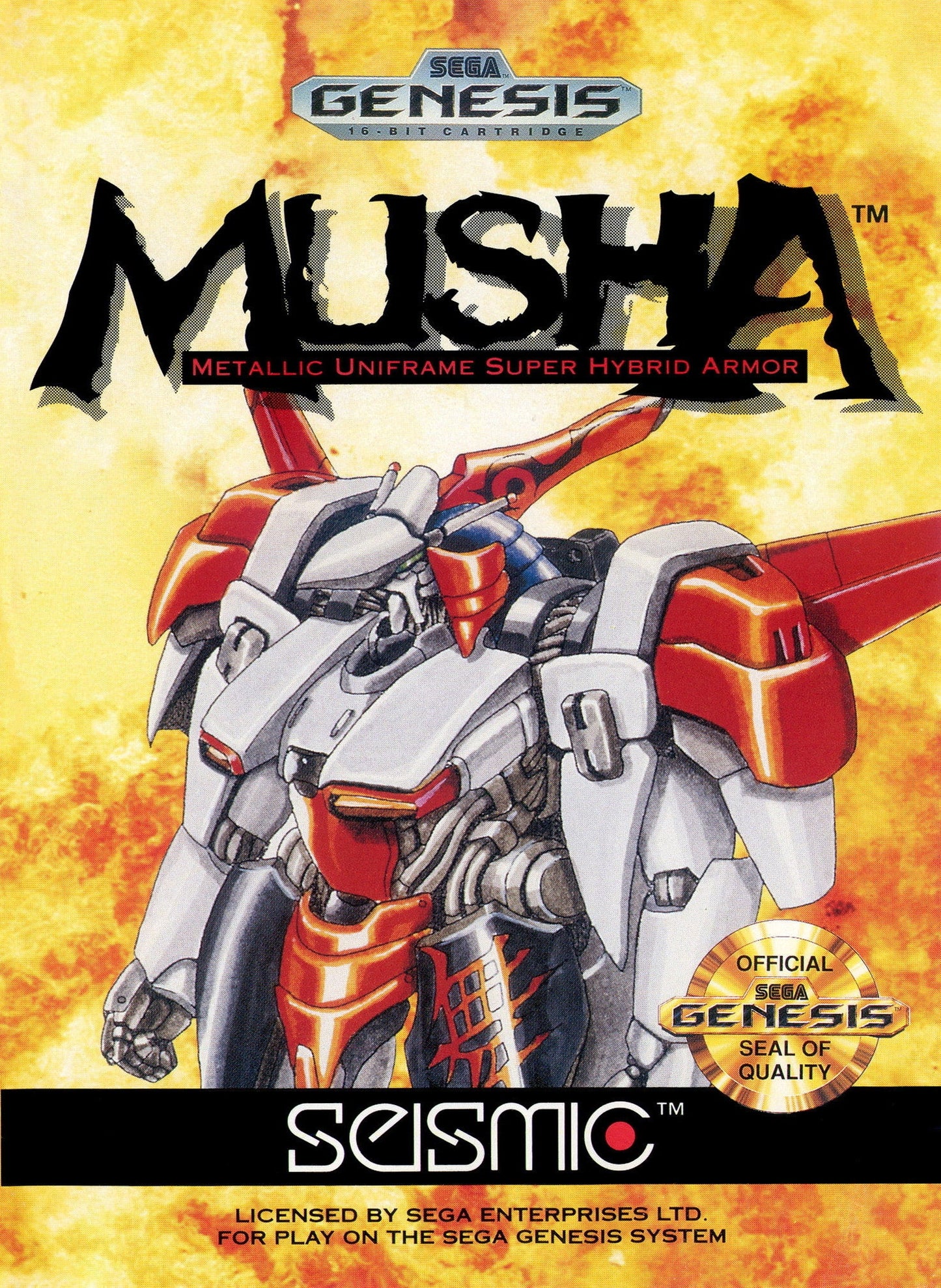 MUSHA: Metallic Uniframe Super Hybrid Armor (Sega Genesis)