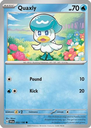 Quaxly (Mirage Holo) 052/198 - Miscellaneous Cards & Products Holofoil