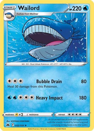 Wailord 032/159 - Crown Zenith