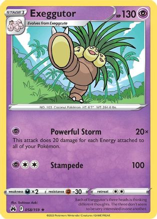 Exeggutor 058/159 - Crown Zenith