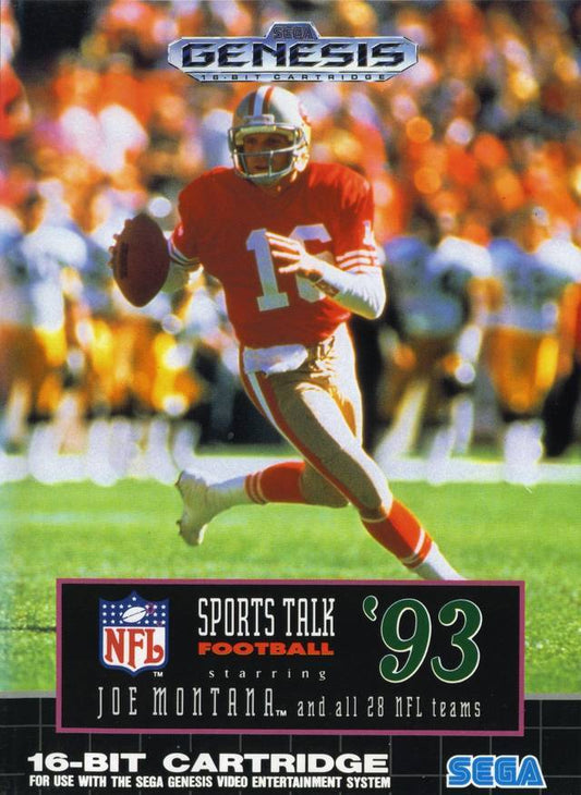 Sports Talk Football '93 Starring Joe Montana (Sega Genesis)