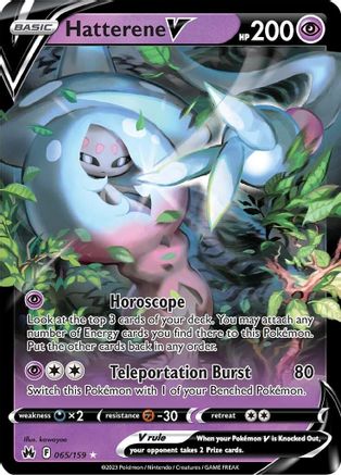 Hatterene V 065/159 - Crown Zenith Holofoil