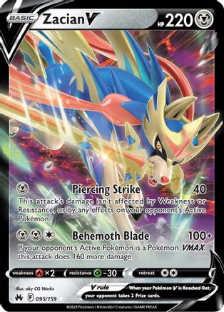Zacian V 095/159 - Crown Zenith Holofoil