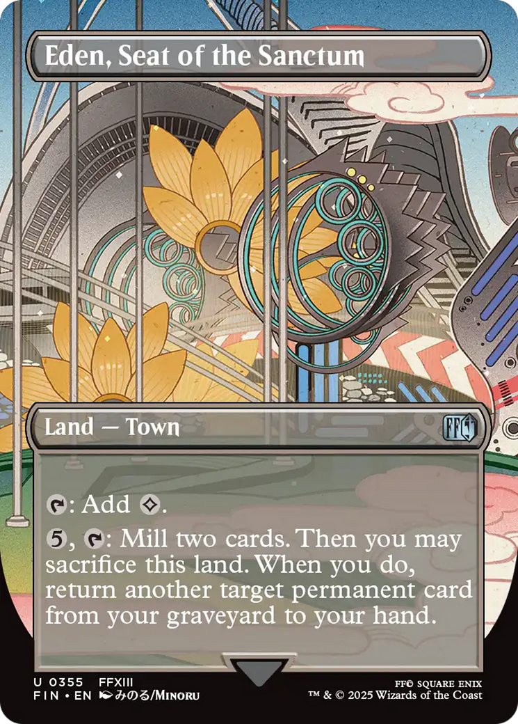 Eden, Seat of the Sanctum (FIN-355) - FINAL FANTASY (Borderless) Foil